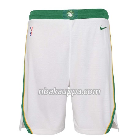 Boston Celtics Miesten Shortsit Valkoinen Vihreä 2018-19 Nike Swingman